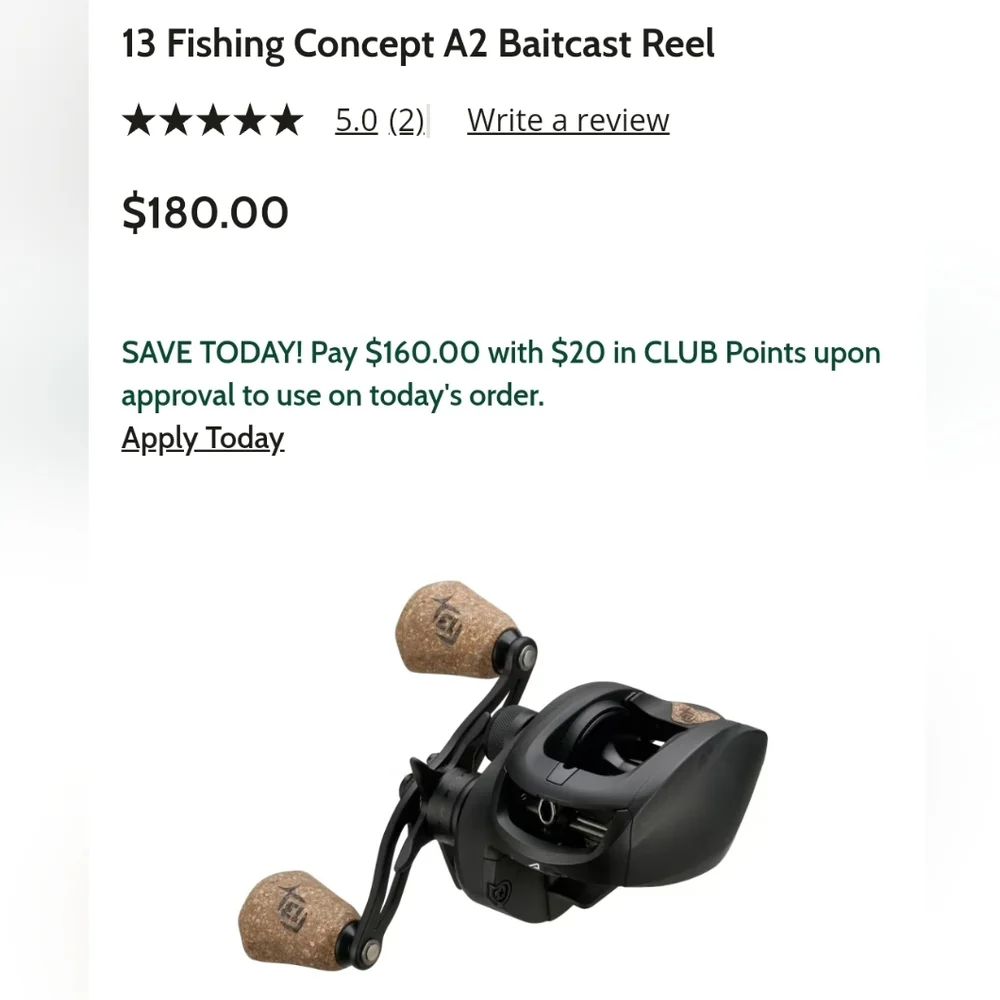 Concept Bait Caster Black. Left & Right Hand